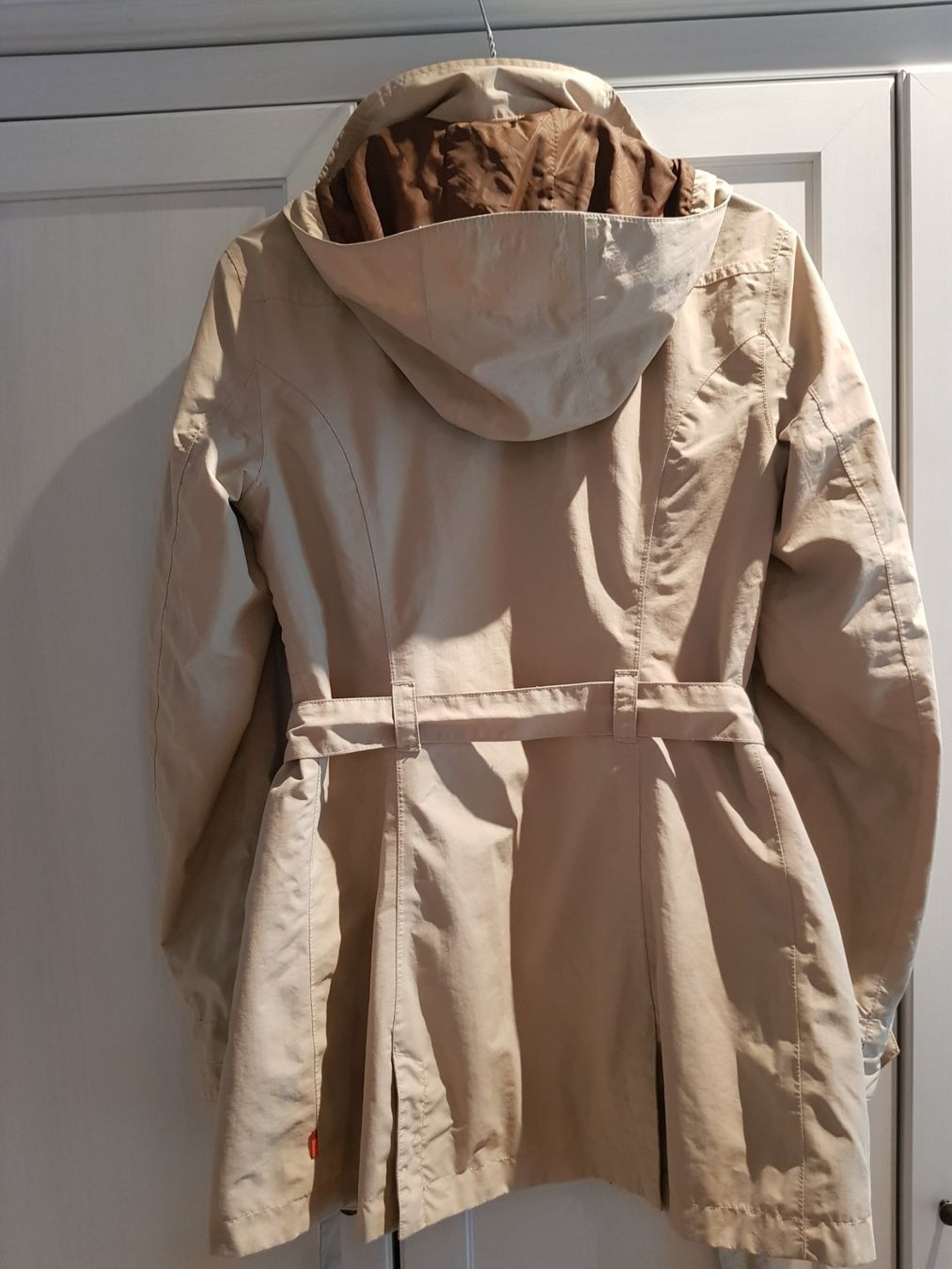 Mäntel: Trendy short coat from VAUDE, beige with copper-brown lining – Gebraucht aus Turbenthal von viw_48fr 1