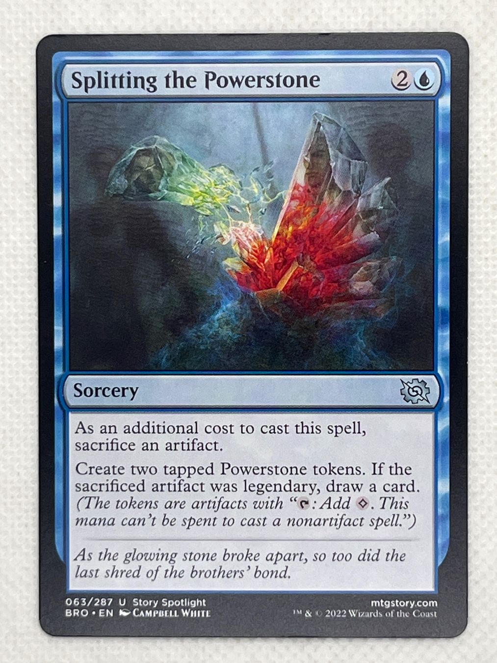 Magic The Gathering Carte collezionabili: MTG Splitting the Powerstone BRO 063 Englisch Uncommon – Usato da Hinterkappelen venduto da Kim1992