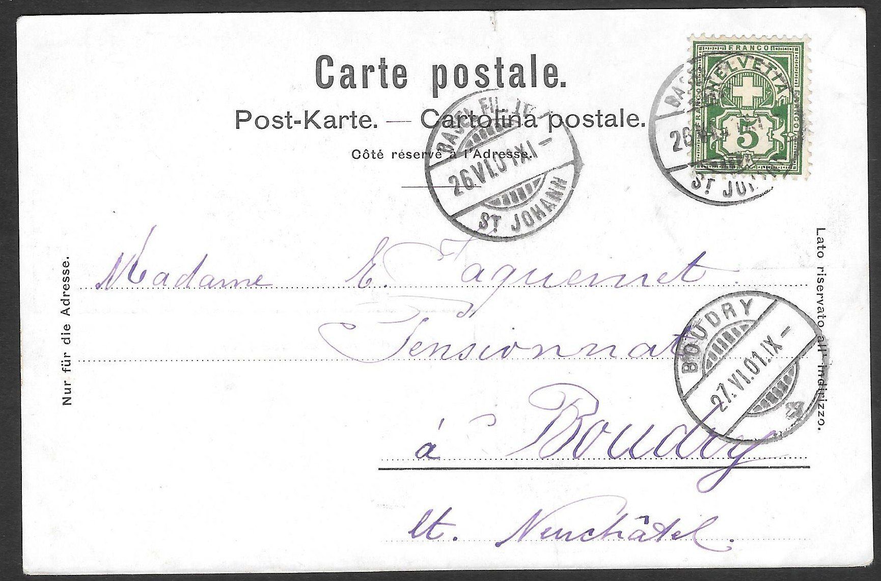 Cartes postales: Basel Gewerbeausstellung 1901 – D'occasion à Olten par clotaldi 1