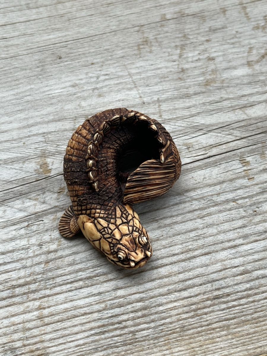 Statuette: netsuke, figur, fisch – Usato da Lengnau BE venduto da Meij 6