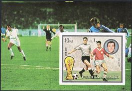 Beckenbauer - ungezähnter Fussball Motiv Block von Fujeira