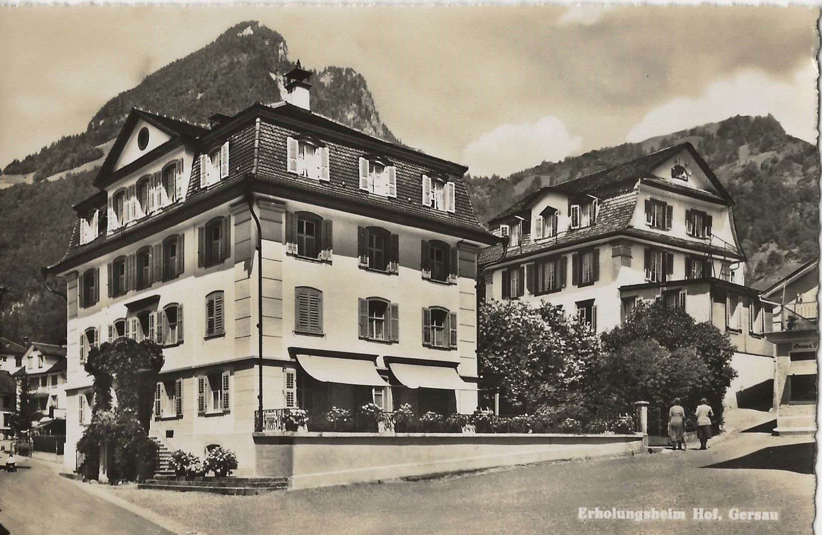 Cartoline postali: Gersau, Erholungsheim Hof, 1956 – Usato da Frauenfeld venduto da Merk52