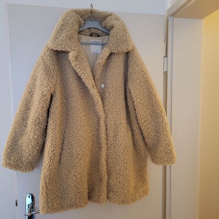 Teddy Kuschelmantel beige Grösse XL Esprit