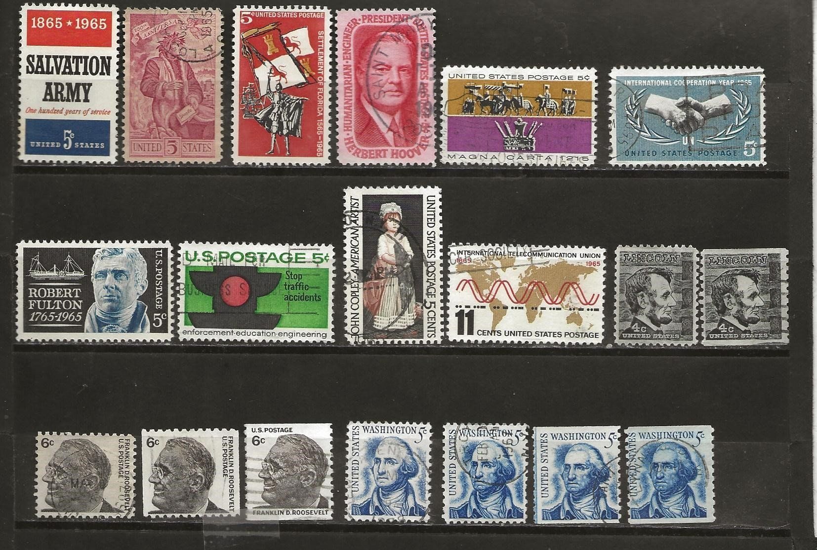 Alle Briefmarken: USA 1963 .... – Gebraucht aus Sion von PierreP01 2