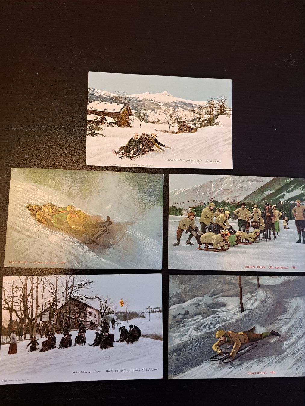 Cartoline postali: Ansichtskarten Wintersport 5 Stück – Nuovo (secondo la descrizione) da Riehen venduto da Appia48 1