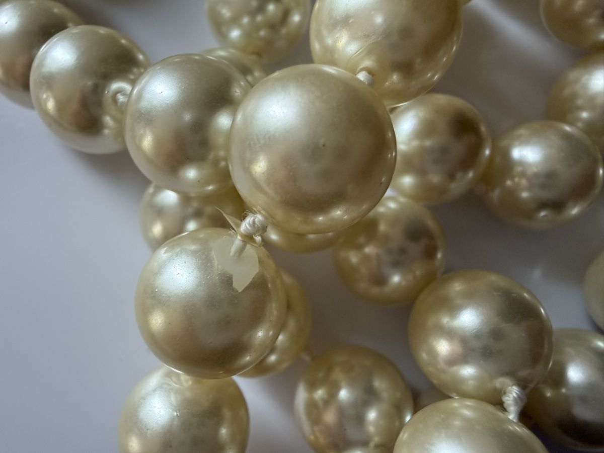 Catenine: Vintage Perlenkette Goldfarbene verschluss – Usato da Lamone venduto da LaCantinaMagica 6