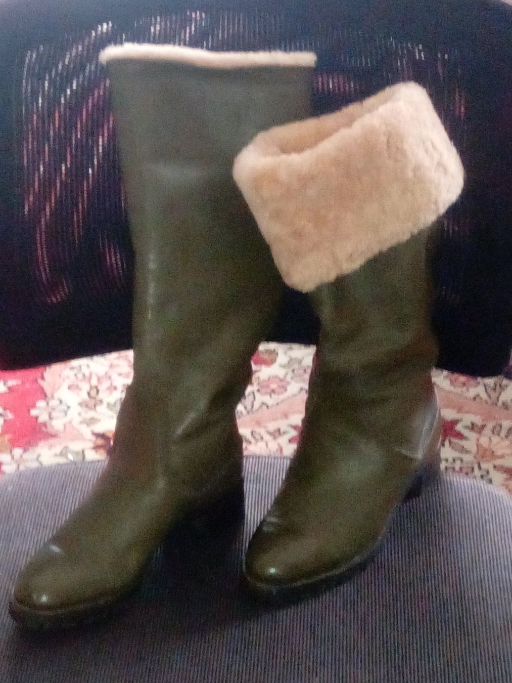 Scarpe da donna: Schöne, hochwertige Lammnappalederstiefel mit Lammfellfutter – Nuovo (secondo la descrizione) da Zürich venduto da Mitzi6 2