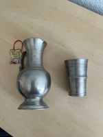 Zinnkrug mit Becher