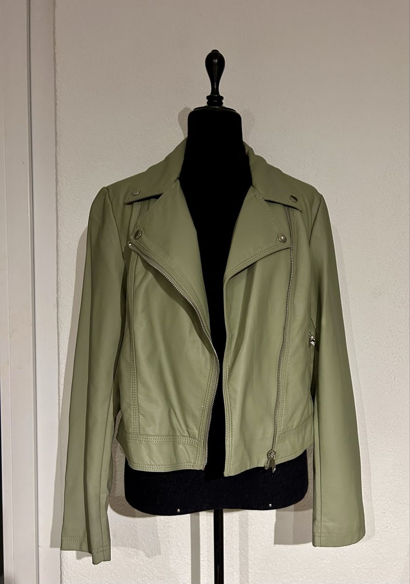 Giacche: Kunstleder Jacke s hellgrün – Nuovo (secondo la descrizione) da Siebnen venduto da fulli2