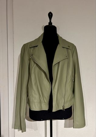 Kunstleder Jacke s hellgrün
