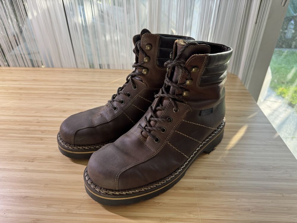 Winterschuhe Herrenschuhe Leder 43 Robuste Winterstiefel 43 Braun