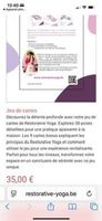 Restorative  fiches yoga neuf 