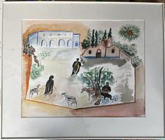 Gemälde - Aquarell mit Signatur, schönes Bild, Top!