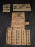 Originale Lebensmittelmarken Schweiz, 1919 und 1948