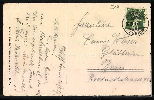 Cartoline postali: AK Pfäffikon /ZH, Am See mit Kirche – Usato da Berlin venduto da bartko-reher 1