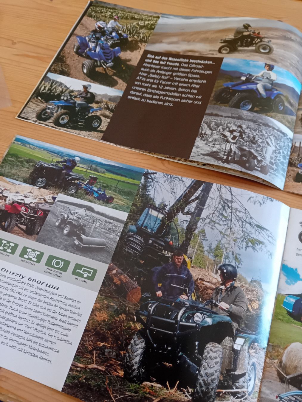 Documenti: Yamaha ATV und Quad Prospekte 2003 2 Stk – Usato da St. Urban venduto da volvodreamer 3