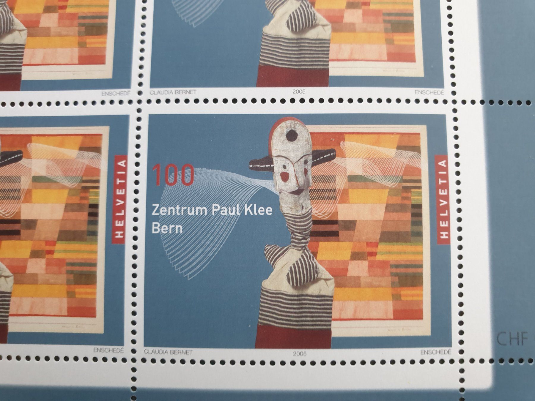 Tutti i francobolli: Zentrum Paul Klee Bern Briefmarkenbogen postfrisch Top – Nuovo (secondo la descrizione) da Frauenfeld venduto da Kasico 1
