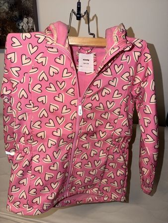 Sinsay Softshelljacke rosa Herzmuster Grösse 134 cm