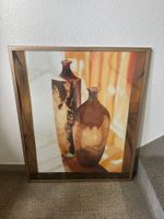 Bild 82 X 98,5  mit zwei Vasen, moderner Stil, gerahmt