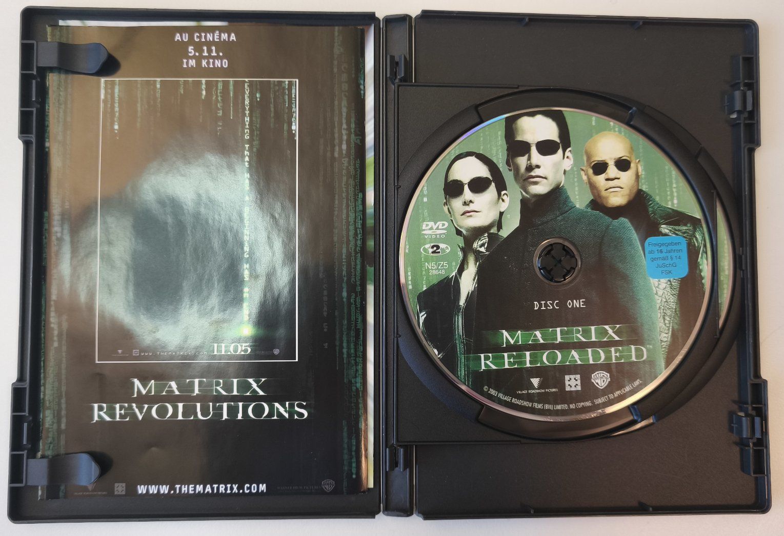 Alle DVDs: DVD: Matrix Reloaded - 2003 - 2 Disc Special Edition – Gebraucht aus Hagendorn von Thom.74 2