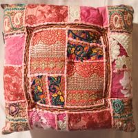 Dekokissen Patchwork 37x37cmx9cmNr.30 Bodenkissen Yogakissen