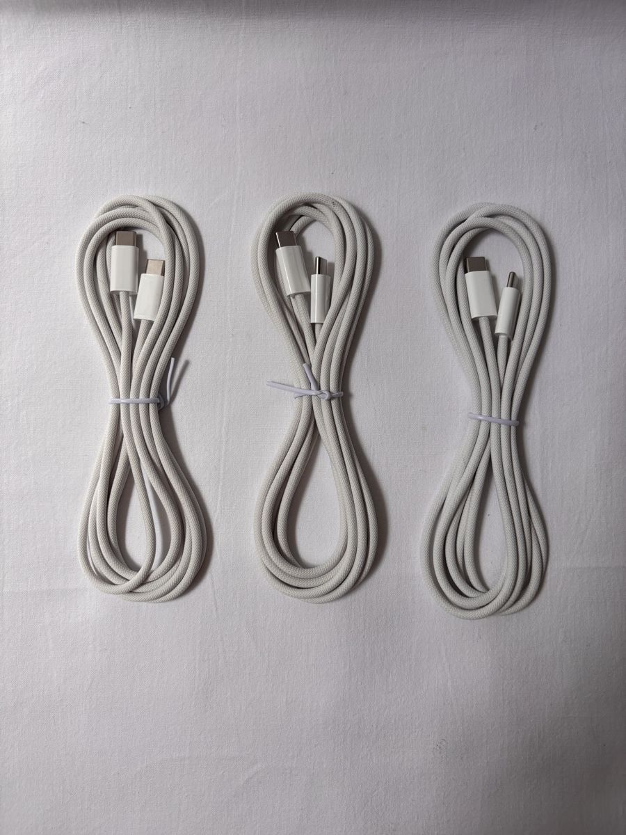 Cavi: Câbles USB-C – lot de 3 pièces compatible iPhone / Android – Nuovo e nell'imballaggio originale da Romanel-s-Lausanne venduto da Lawdisy- 1