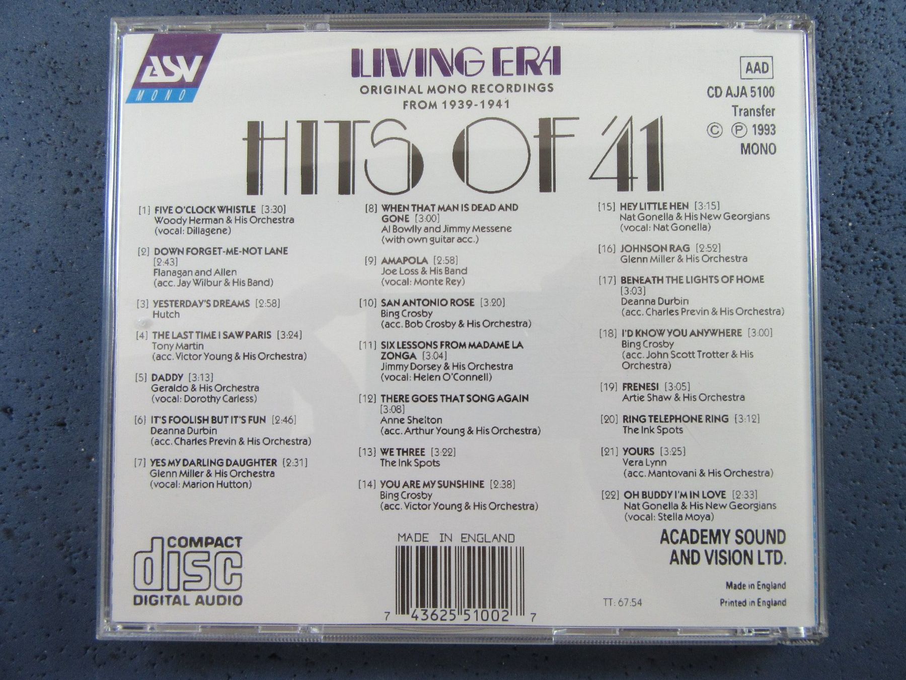 CD: HITS OF 41 CD – Usato da Ettingen venduto da Hausi4711 1