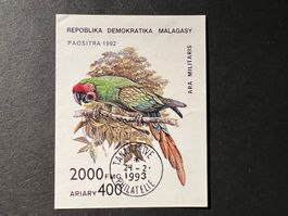 Madagaskar 1993 Papagei Block gest. Luxus (E1045)