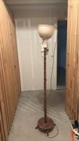 Stehlampe Holz gedrechselt 