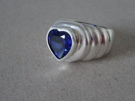 Herz  Ring / 925 Silber Gr.56