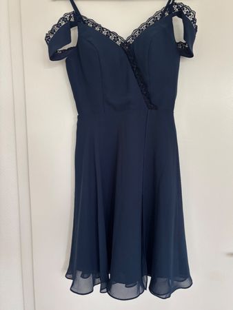 JJ's House Cocktailkleid dunkelblau Grösse 34 neuwertig