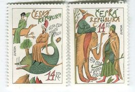 Briefmarken "Marco Polo". Tschechien.