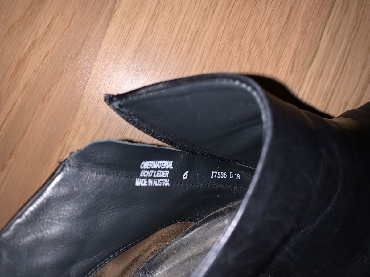 Scarpe da donna: Schwarze Damen Stiefeletten Gr. 38 Leder – Usato da St. Gallen venduto da delideja01 4