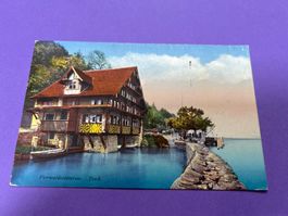 Vierwaldstättersee Treib, alte Postkarte 15.5.1920