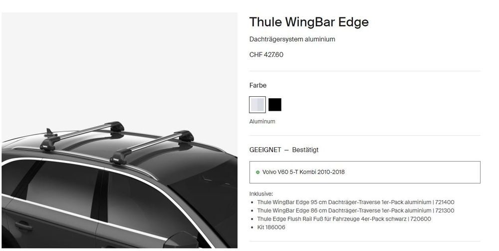 Kaufen auf Thule Wingbar Edge | Ricardo