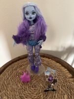 Monster High Abbey Bominable Skirt mit Zubehör guter Zustand