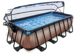 Pool 400x200x100 cm Sonnendach, Sandfilterpumpe, Exit