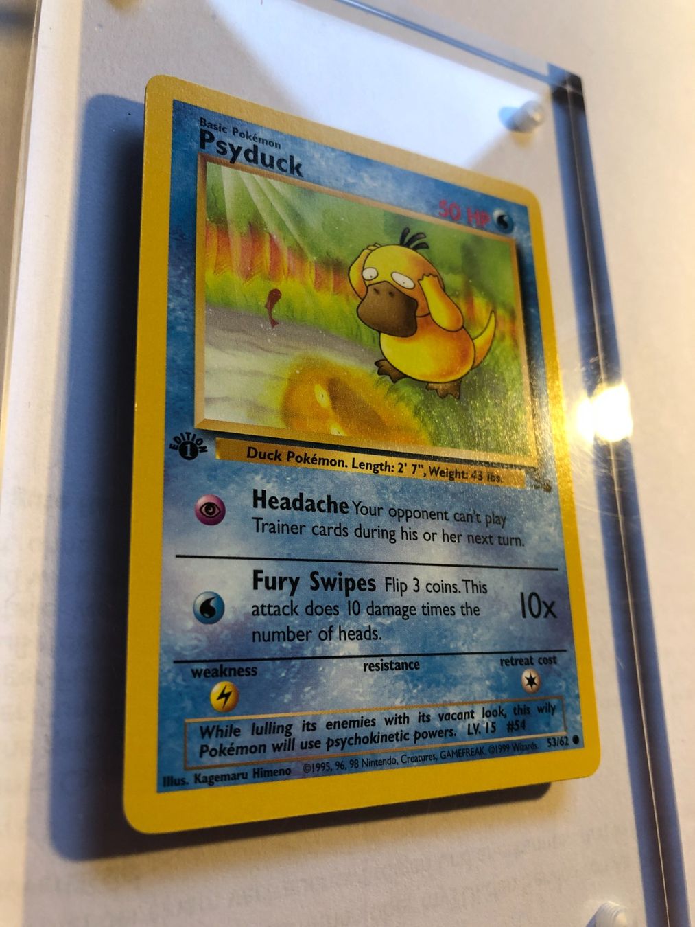 Sammelbilder & Trading cards: Psyduck 1st Fossil - MINT - ab 1.- – Gebraucht aus Giubiasco von dan_pr8b 1