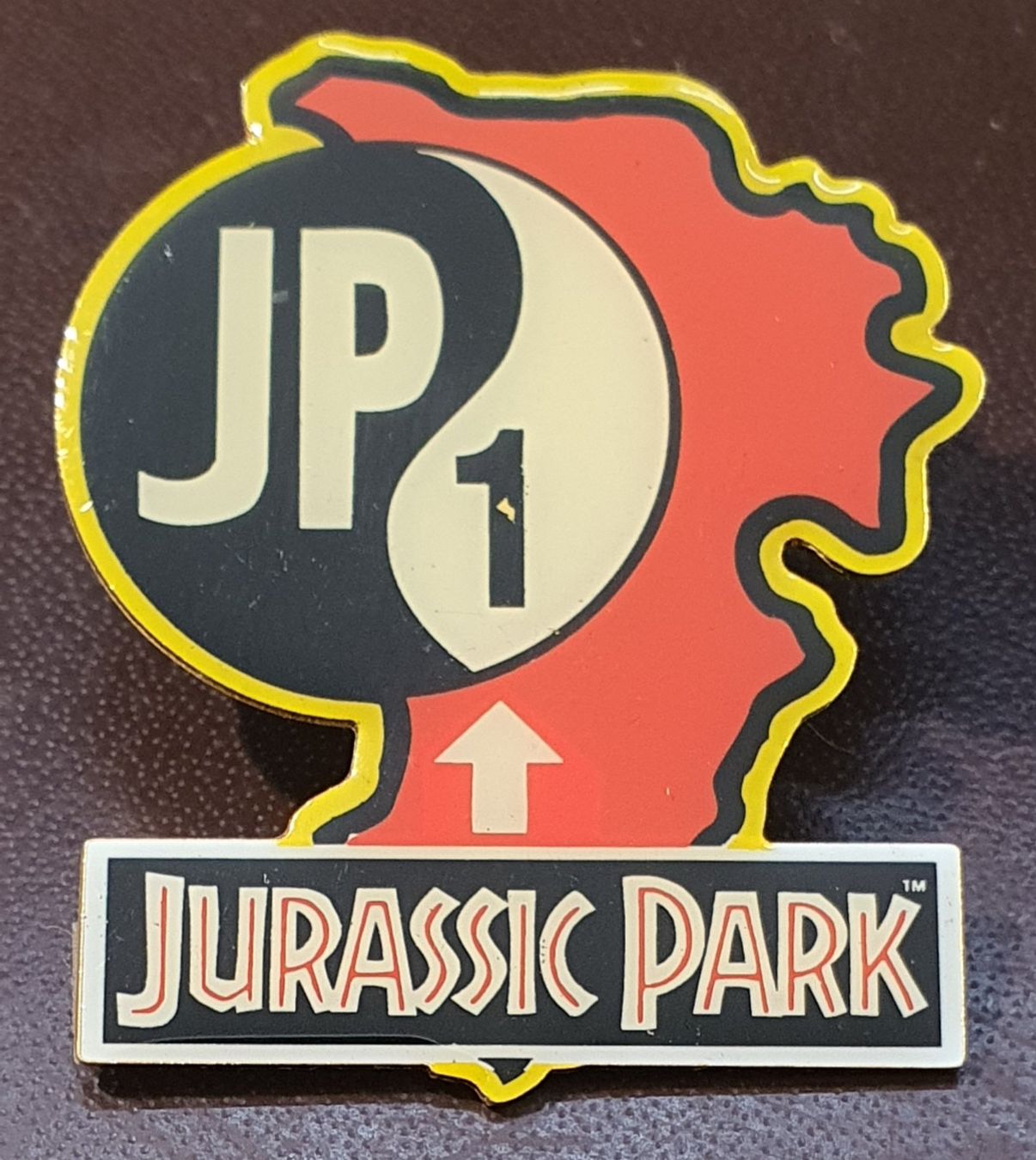 Placchette & Badge: U115 - Pin JP 1 Jurassic Park 1992 – Usato da Reinach BL venduto da Boston-Verkauf