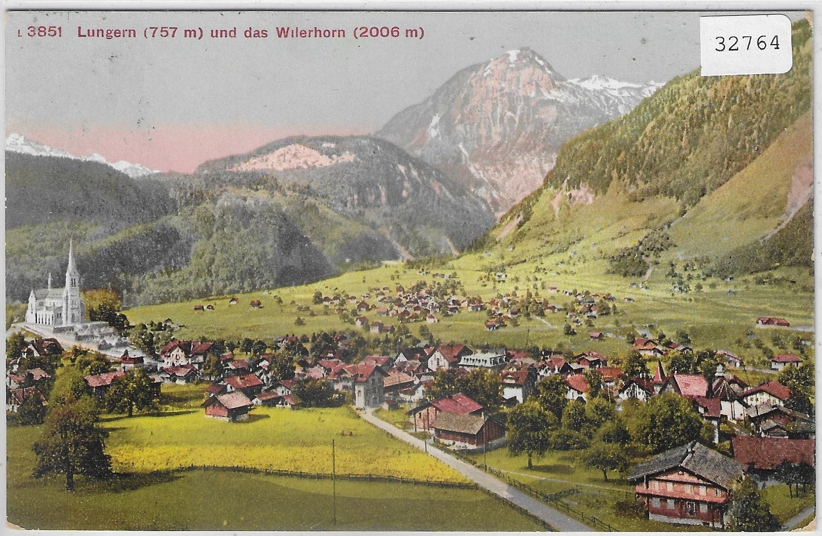 Cartoline postali: Lungern und das Wilerhorn - Litho – Usato da Ettingen venduto da Kartenplanet