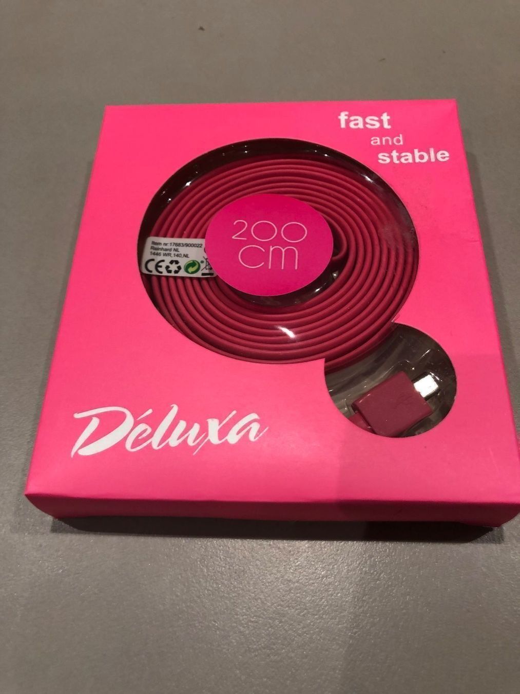 Kabel: USB Laden/ Data Kabel 200cm – Neu und originalverpackt aus Erlen von SaFehr