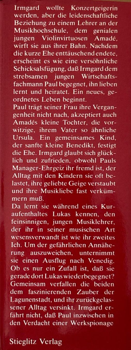 Libri: Und manchmal träum ich von Venedig – Nuovo (secondo la descrizione) da Sarnen venduto da Livres 2