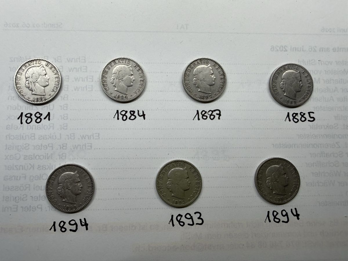 Tutti le monete: Seltene 20 Rappenstücke. – Usato da Bern venduto da Dallas4 1