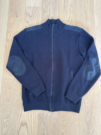 Strickjacke Armor Lux dunkelblau 50 Prozent Wolle Herren