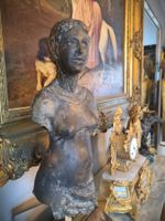 Grosse weibliche Bronze Skulptur /Halbfigur-Torso