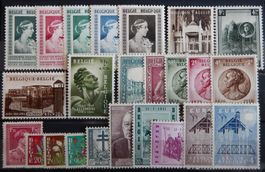 Belgien ex. Kat. 874-1071 * 1950/57 Kat. 132 Euro