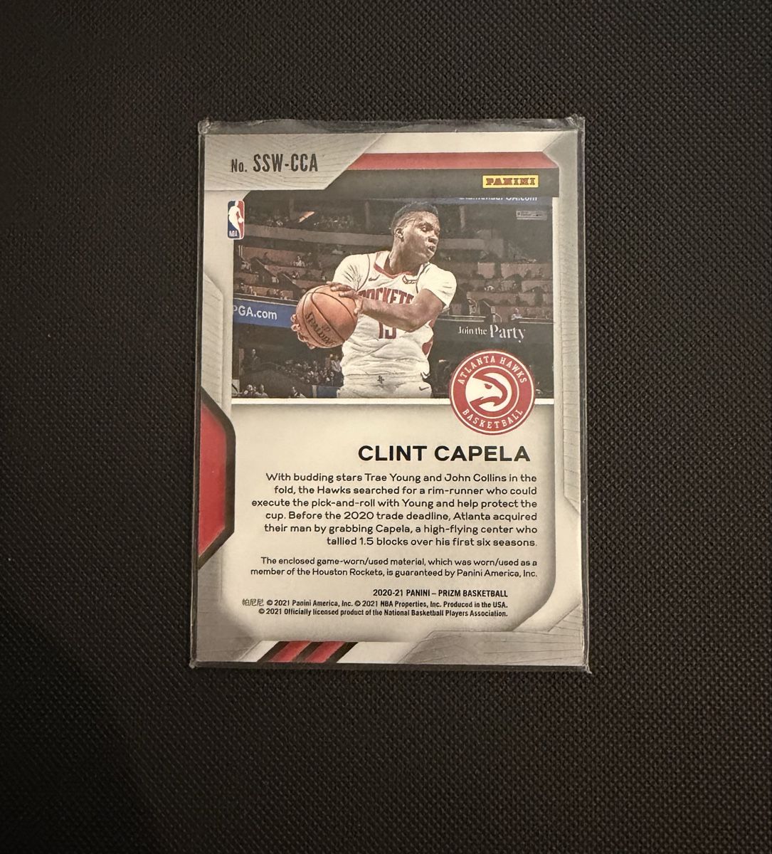 Nba Carte collezionabili: Clint Capela GU Card – Nuovo (secondo la descrizione) da Lenzburg venduto da fastbreakcards 1