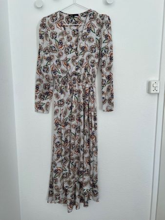 Maje Kleid,Weiss gemustertes, Grösse 36