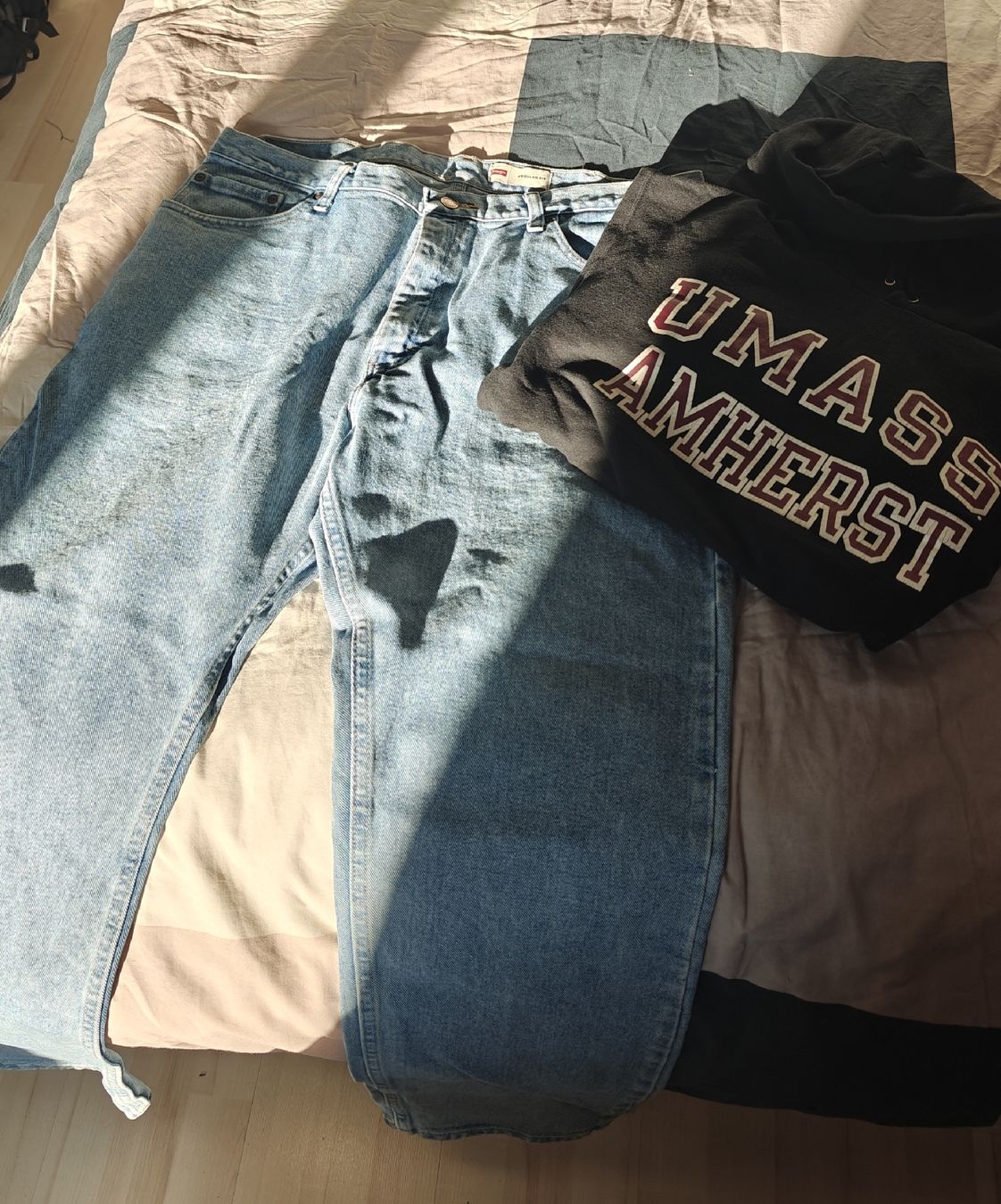 Champion Lotti di vestiti: Vintage- Jeans und Kapuzenpullover – Usato da Windisch venduto da benedetta_