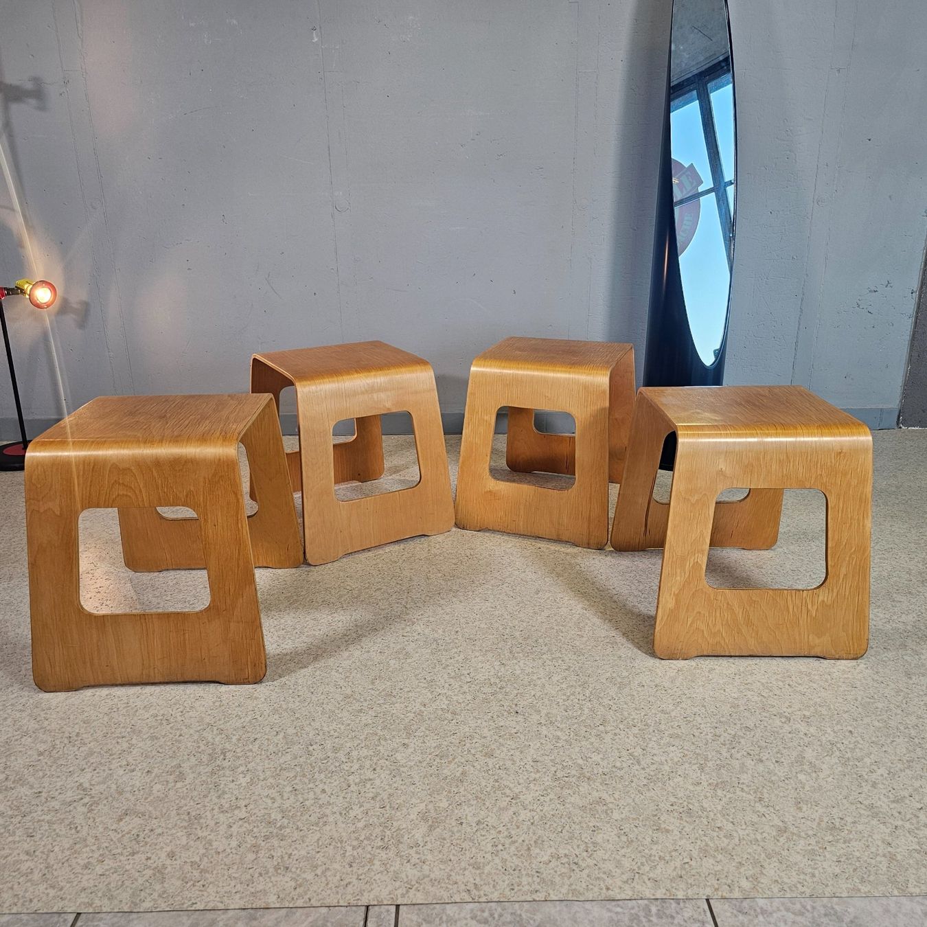 Ikea Sgabelli: 4x IKEA 1990s Design Lisa Norinder Stool, Benjamin Hocker – Usato da Nottwil venduto da Wondewa-Shop
